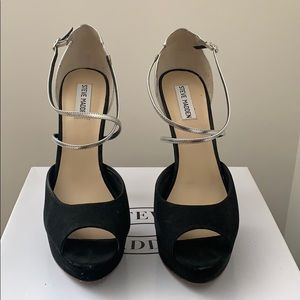 Sexy ladies silver/ black heel